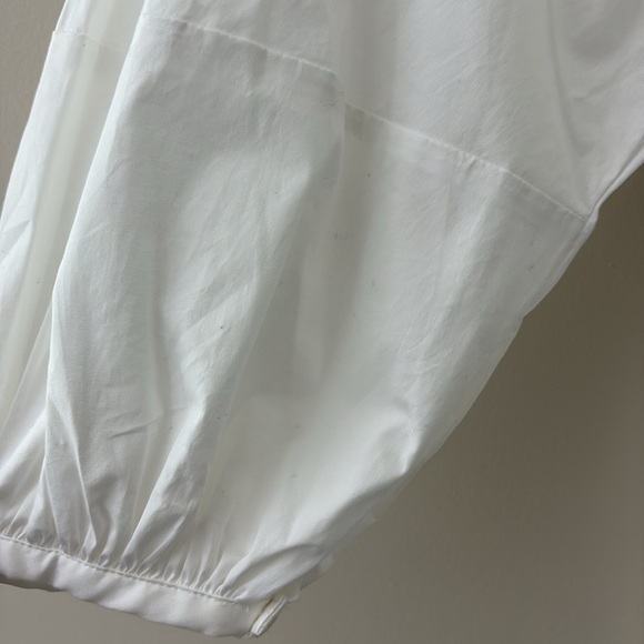 New STAUD Demi Dress White Tiered Maxi Cotton 3/4 Sleeves Size S - Picture 8 of 16